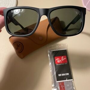 Authentic Black Ray Bans with case